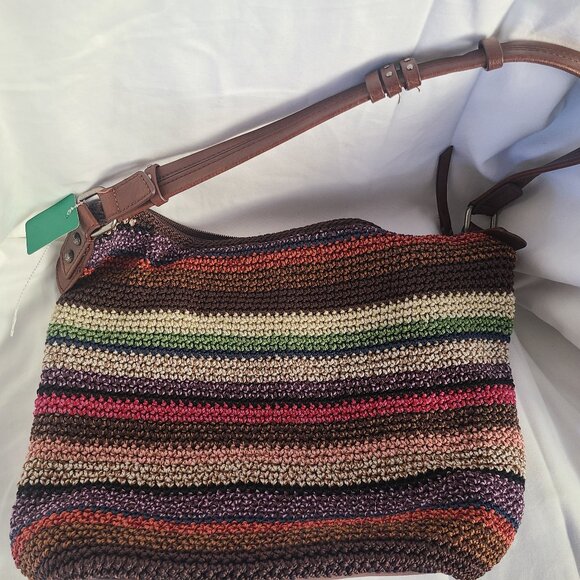 The Sak Sequoia Hand-Crocheted Lined Medium Shoulder Bag - Picture 1 of 8